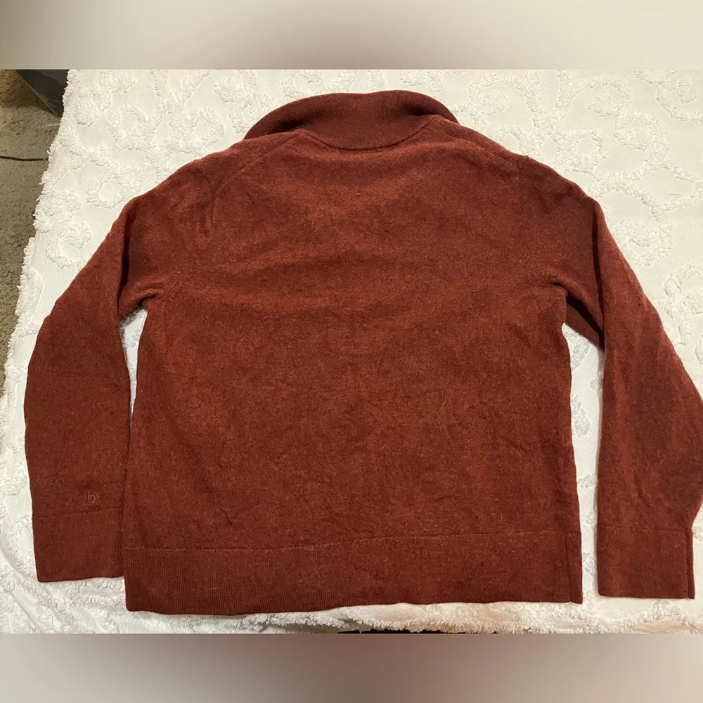 Banana Republic Italian Merino Yarn Half Zip Sweater